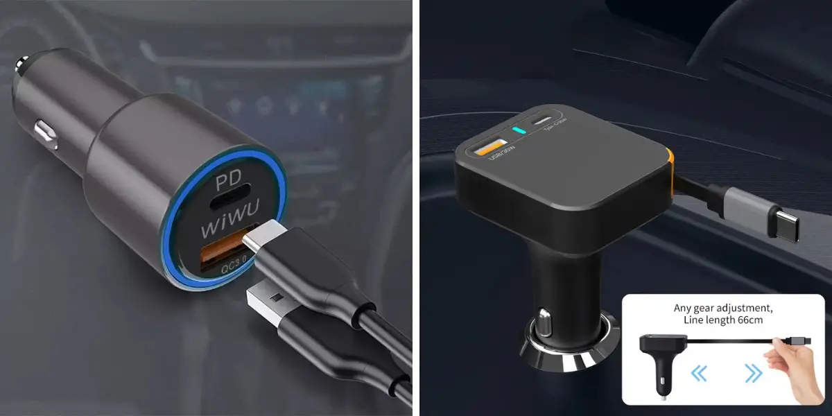WIWU WiCC033 Helix USB A + Type C 65W Car Charger (4).webp